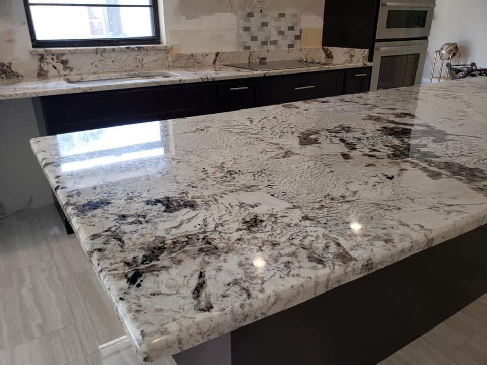 Alpine White Granite top